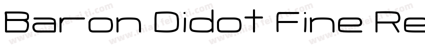 Baron Didot Fine Reg字体转换